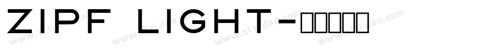 Zipf Light字体转换